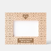 Cadres Gravés Nom du modèle Damask monogramme et mariage cardiaq (Recto)