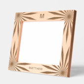 Cadres Gravés Nom du monogramme de famille Image en bois moderne (Gauche)