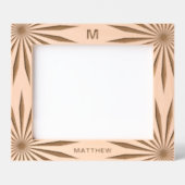 Cadres Gravés Nom du monogramme de famille Image en bois moderne (Recto)