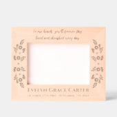 Cadres Gravés Nom floral personnalisé Souvenir (Recto)