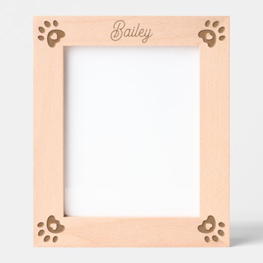 Cadres Gravés Nom personnalisé de l'animal de compagnie Coeurs d (Recto)