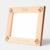 Cadres Gravés Nom personnalisé de l'animal de compagnie Coeurs d (Gauche)