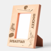 Cadres Gravés Nom personnalisé du hockey sur glace (Gauche)