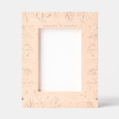 Cadres Gravés Nom personnalisé élégant Couple Memory Photo (Recto)