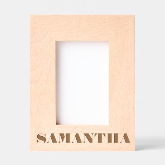 Cadres Gravés Nom personnalisé Monogramme (Recto)