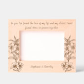 Cadres Gravés Noms de couple mariage avec devis (Recto)