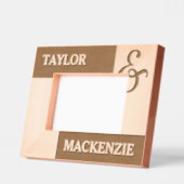 Cadres Gravés Noms de couples et d'amphibiens personnalisés (Gauche)