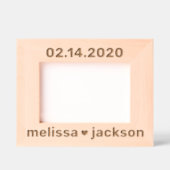 Cadres Gravés Noms des couples de coeur (Recto)