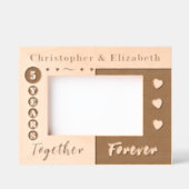 Cadres Gravés Noms du 5ème anniversaire pour toujours (Recto)