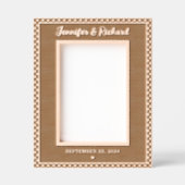 Cadres Gravés Noms et date personnalisés modernes et élégants (Recto)