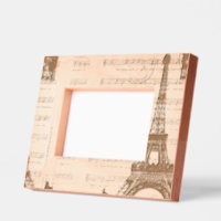 Notes de musique vintage Paris Tour Eiffel