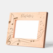 Cadres Gravés Notes musicales élégantes Nom personnalisé Keepsak (Gauche)