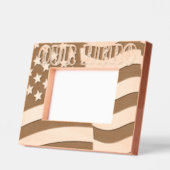 Cadres Gravés Notre drapeau américain héros (Gauche)