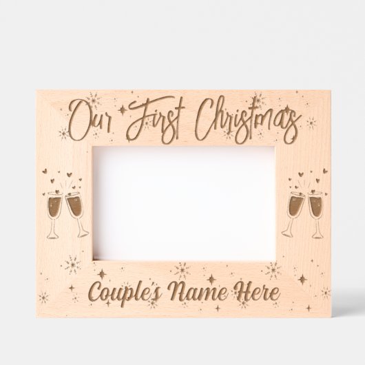 Cadres Gravés Notre premier Noël (Recto)