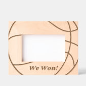 Cadres Gravés Nous avons gagné | Texte simple et moderne de bask (Recto)