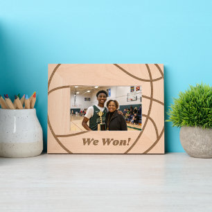 Cadres Gravés Nous avons gagné Texte simple et moderne de bask