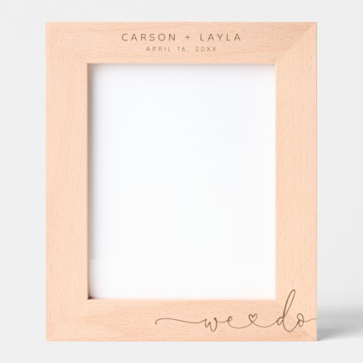 Cadres Gravés Nous faisons Mariage personnalisé (Recto)
