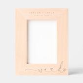 Cadres Gravés Nous faisons un mariage personnalisé (Recto)