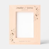 Cadres Gravés Nouveau simple Fleur sauvage Mariage Keepsaké lase (Recto)