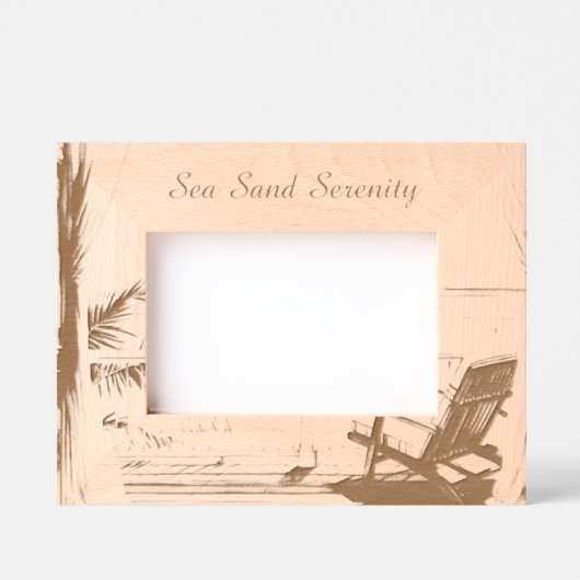 Cadres Gravés Ocean View Beach Serenity (Recto)