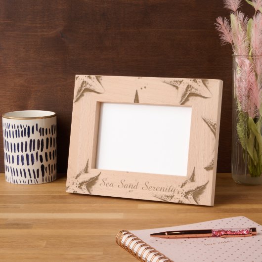 Cadres Gravés Ocean View Beach Serenity Starfish (Gauche)