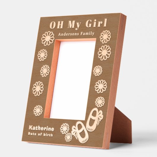 Cadres Gravés Oh ma fille bébé (Gauche)