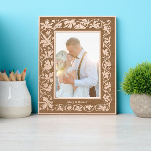 Cadres Gravés Oiseaux À La Frontière Du Feuillage De Vins Florau