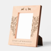 Cadres Gravés Paire de Bucks Green Maris LGBT Monogramme (Gauche)