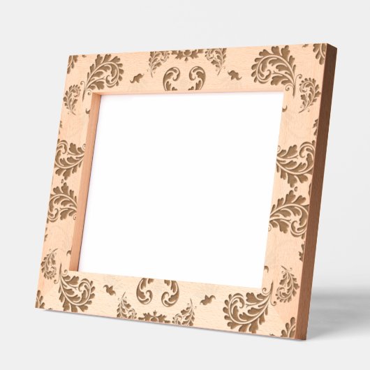 Cadres Gravés Paisley en beige esthétique moderne Tan Brown (Gauche)