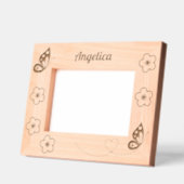 Cadres Gravés Papillons et fleurs Nom personnalisé 7x5 (Gauche)