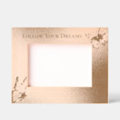 Cadres Gravés Papillons rose de rêve d'or (Recto)