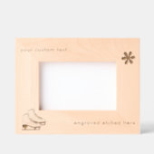 Cadres Gravés Patins Sur Glace Gravés Personnalisés (Recto)