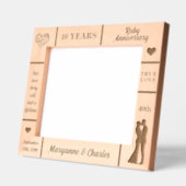 Cadres Gravés Paysage 10x8 Ruby 40e anniversaire de Mariage (Gauche)