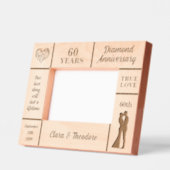 Cadres Gravés Paysage 6x4 60e anniversaire de Mariage d'or (Gauche)