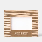 Cadres Gravés Paysage personnalisé 6" x 4", FrameStyle : naturel (Recto)