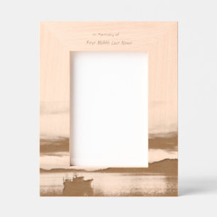 Cadres Gravés Pêcheur de bateau de pêche Memorial Keepsaké