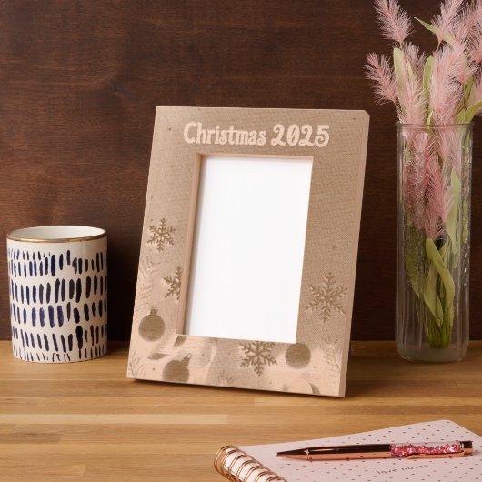 Cadres Gravés Personalize Christmas Laser Etched Picture Frame (Gauche)