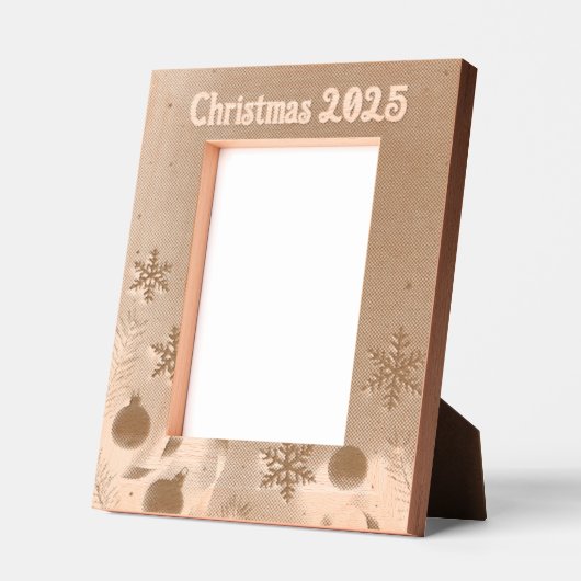 Cadres Gravés Personalize Christmas Laser Etched Picture Frame (Gauche)