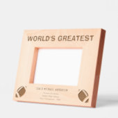 Cadres Gravés Personalize | World's Greatest Football Coach (Gauche)