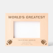 Cadres Gravés Personalize | World's Greatest Football Coach (Recto)