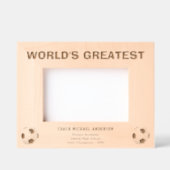 Cadres Gravés Personalize | World's Greatest Soccer Coach (Recto)