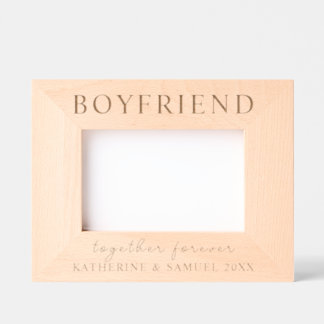 Cadres Gravés Personalized Boyfriend Together Forever Wood