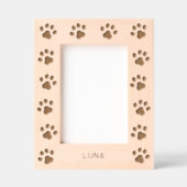 Cadres Gravés Personalized Cat Name Paw Prints (Recto)