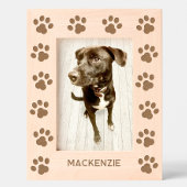 Cadres Gravés Personalized Dog Name Paw Prints