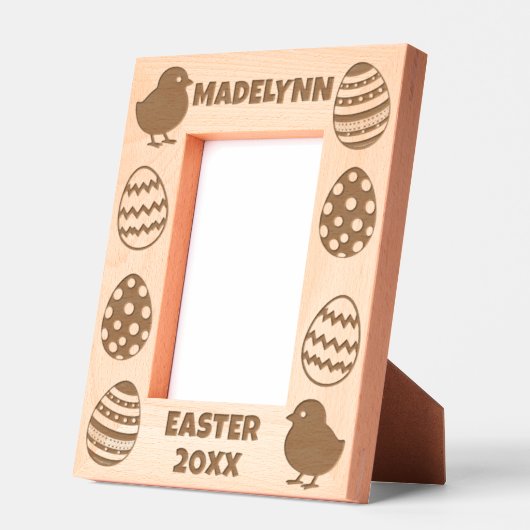 Cadres Gravés Personalized Easter Eggs & Baby Chicks (Gauche)