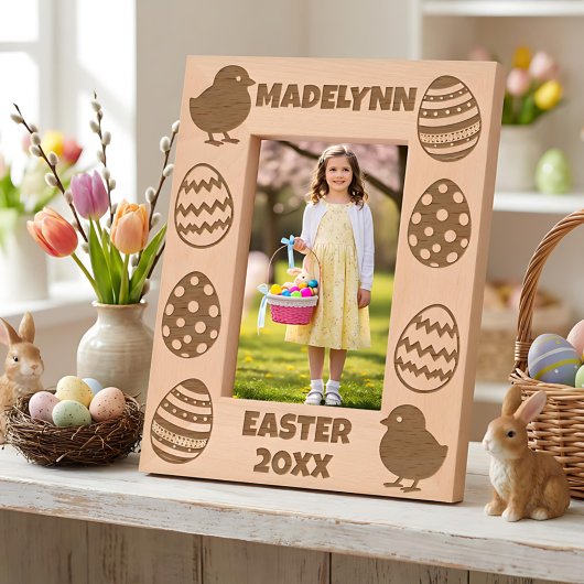 Cadres Gravés Personalized Easter Eggs & Baby Chicks