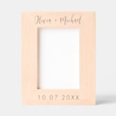 Cadres Gravés Personalized Name and Date Wedding (Recto)