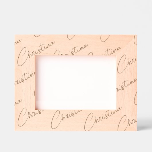 Cadres Gravés Personalized Photo Frame, Name Handwritten, 7x5,  (Recto)