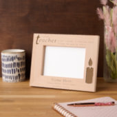 Cadres Gravés Personalized Teacher and Candlelight (Gauche)
