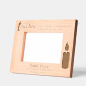Cadres Gravés Personalized Teacher and Candlelight (Gauche)
